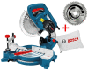 pokosová pila BOSCH GCM 10 J + 2x pilový kotouč MULTI 60z