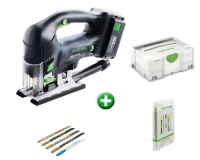 AKU přímočará pila FESTOOL, CARVEX, PSBC 400 Li 18-PLUS + pil. plátky