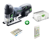 AKU přímočará pila FESTOOL, CARVEX, PSC 400 Li 18-PLUS + pil. plátky