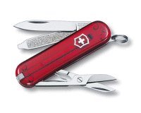 kapesní nůž VICTORINOX, Classic SD, červený transparent, 58mm