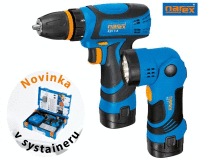 AKU vrtací šroubovák NAREX, ASV 7-SET, LED svítilna, SYSTAINER