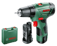 AKU vrtací šroubovák BOSCH PSR 10,8 Li-2, 2x1,3Ah
