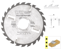rozmítací pilový kotouč, CMT, 300x30x3,2(2,2)mm, 24+4z