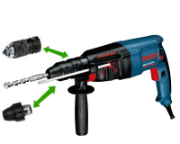 kladivo kombinované, vrtání-sekání, BOSCH GBH 2-26 DFR