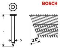 hřebík s kulatou hlavou, ocel, pás, 2,8mm/60mm, (4.000 ks)