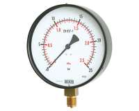 manometr standard, svislý, 0-10 bar, 1/2", 160mm