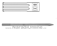 sada sekáčů SDS MAX, špičák, STANDARD, 400mm, (20ks)