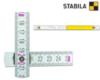 skládací dvoumetr STABILA, serie 700, 2m, žluto-bílá barva