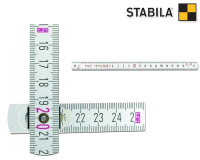 skládací dvoumetr STABILA, serie 700, 2m, bílá barva