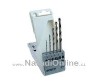 sada vrtáků do kovu HSS G, stopka 1/4", 2-6mm, 5ks