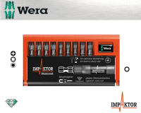 sada bitů WERA 8751/67-9/IMP DC Impaktor Bit-Check, 9+1+1ks