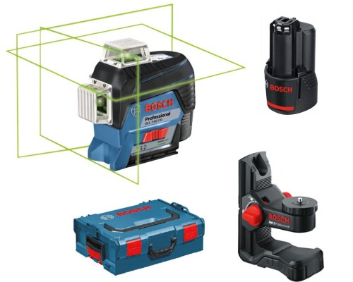 Stavební křížový laser Bosch GLL 3-80 CG Bluetooth + BM1, L-Boxx Bosch profi0601063T00