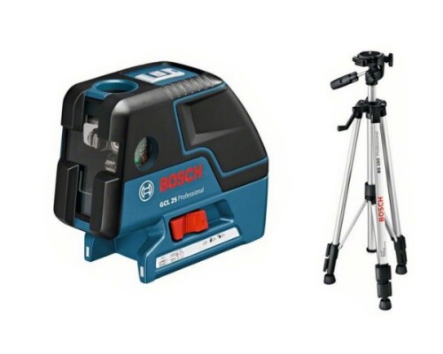 Stavební samonivelační laser BOSCH GCL 25 P + stativ BT 150 Bosch profi0601066B01