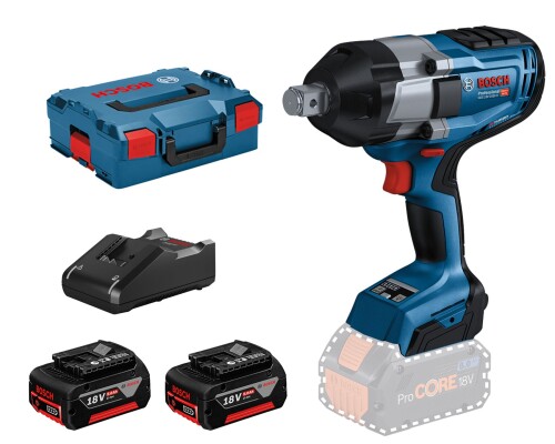 Aku rázový utahovák Bosch GDS 18 V-1050 H, 3/4", 2x5,0Ah, L-Boxx (1.050Nm) Bosch profi06019J8522