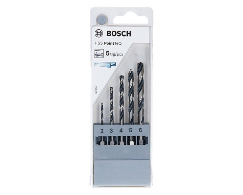 Sada vrtáků HSS PointTeQ, 2-6mm, 5ks Bosch profi2607002824