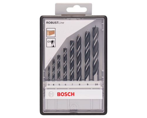 Sada spirálových vrtáků do dřeva, Robust-Line, 8ks Bosch profi2607010533