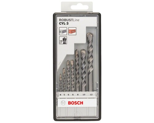 Sada příklepových vrtáků do betonu Perfect Power, 4-12mm, 7ks Bosch profi2607010545