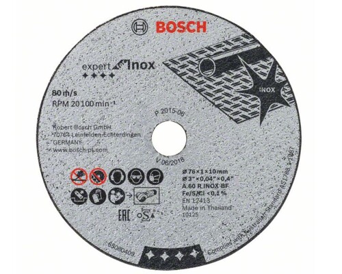 Řezací kotouč na kov a nerez Expert for Inox 76/1,0mm (5ks) Bosch profi2608601520