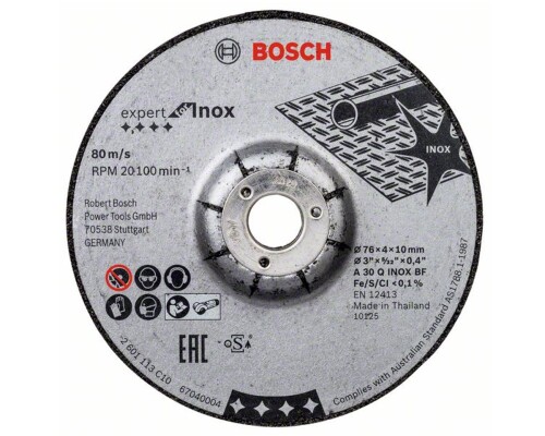 Brusný kotouč na kov a nerez Expert for Inox 76/4,0mm (2ks) Bosch profi2608601705