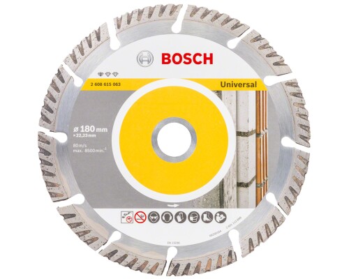 Diamantový řezací kotouč HS Professional UNI, 180mm Bosch profi2608615063