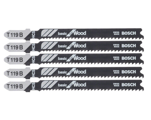 pilový list do přímočaré pily Basic for Wood T 119 B (5ks) Bosch profi2608630037