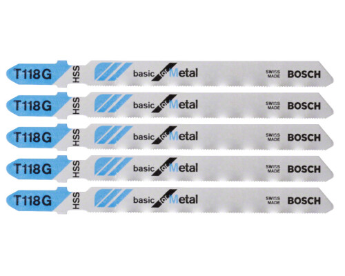 Pilový list do přímočaré pily na kov Basic for Metal T 118 G (5ks) Bosch profi2608631012