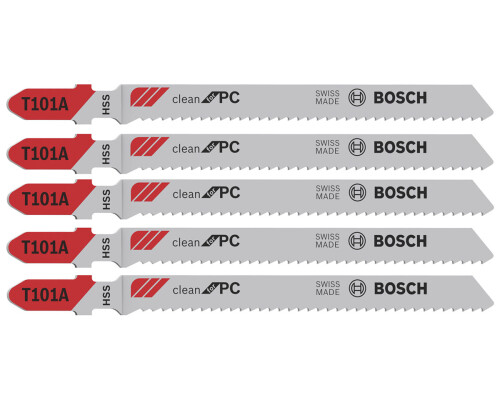 Pilové listy přímočaré pily na plexi Cleran for PVC, T 101 A (5ks) Bosch profi2608631010