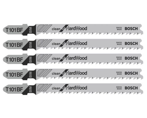 Pilový list BiM do přímočaré pily Clean for Hard Wood T 101 BF (5ks) Bosch profi2608634234