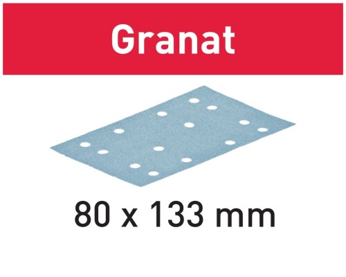 Brusný papír Granat STF 80x133mm P40, 50ks Festool497117