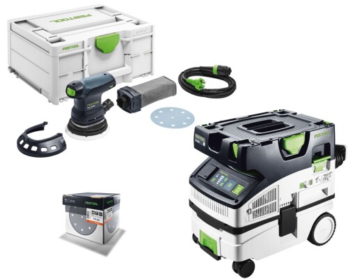 Renovační SET Festool vysavač CTL MINI + bruska ETS 125 REQ-Plus + brusivo Festool575-MINI-ETS