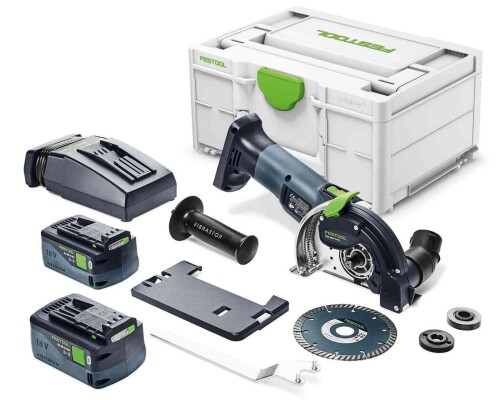 Aku úhlová bruska s odsávacím krytem DSC-AGC 18-125 FH Li 5,2 EBI-Plus Festool576830