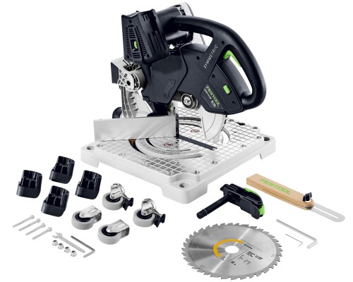 Akumulátorová pokosová pila na lišty Symmetric SYMC 70 EB-Basic Festool577424