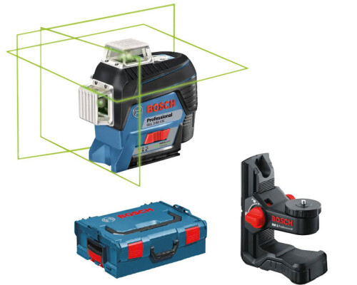Stavební křížový laser Bosch GLL 3-80 CG + BM1, L-Boxx, solo Bosch profi0601063T03