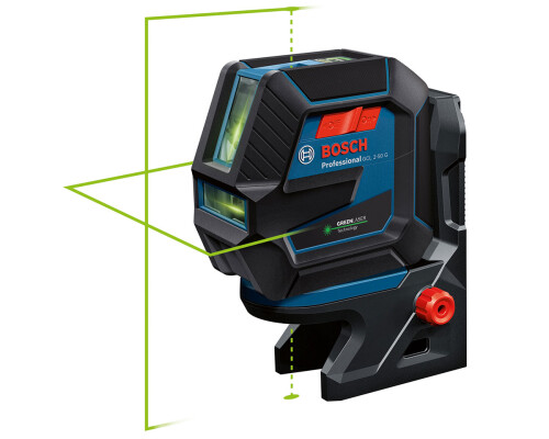 Stavební křížový zelený laser Bosch GLL 2-50 G Bosch profi0601066L00000