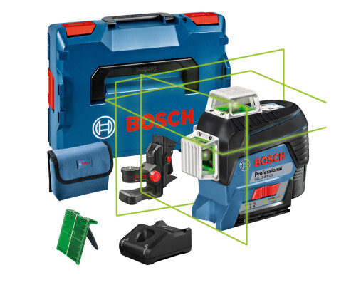 Stavební křížový laser Bosch GLL 3-80 CG, BM1, 1x 2,0Ah, L-Boxx Bosch profi0601063T00