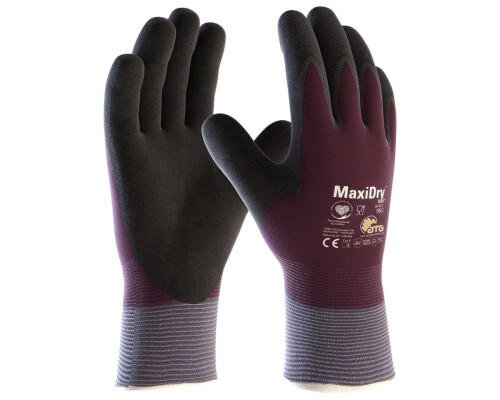Pracovní rukavice odolné proti oleji MaxiDry Zero, velikost 10, pár ATG pracovní rukaviceA3050/10