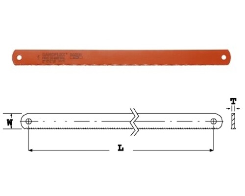 pilové listy strojní pily BAHCO SANDFLEX, 500x38x2,0mm, 6TPI Bahco3809-500-38-2.00-6