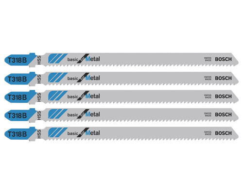Pilový list přímočaré pily Basic Metal T 318 B (5ks) Bosch profi2608631404