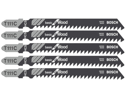 pilový list do přímočaré pily Basic for Wood T 111 C (5ks) Bosch profi2608630033