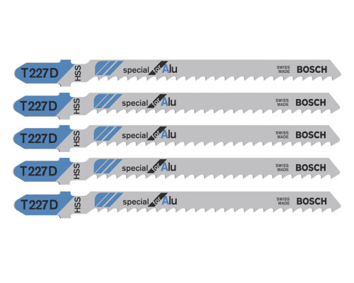 Pilové plátky na hliník do přímočaré pily Special ALU T 227 D (5ks) Bosch profi2608631030