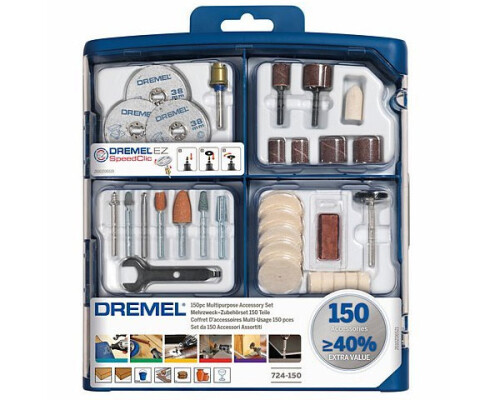 Sada příslušenství Dremel 724 Ez SpeedClic, 150ks Dremel2615S724JA