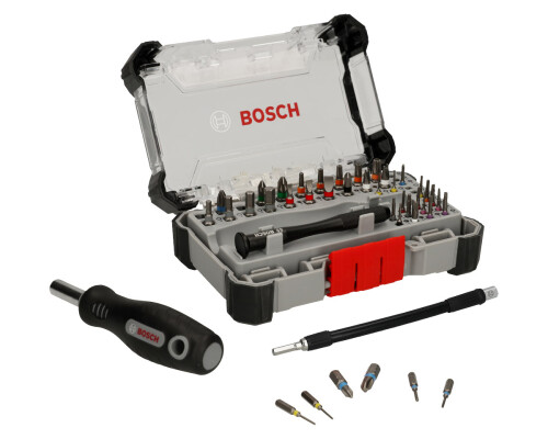 Sada bitů Precision, držák 1/4", držák Micro s prodloužením, 43ks Bosch profi2607002837