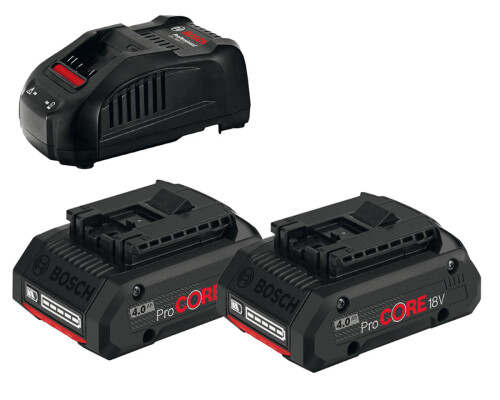 Startovací sada Bosch 18V, nabíječ GAL 1880CV + 2x GBA 18V ProCORE, 4,0Ah Bosch profi1600A016GF