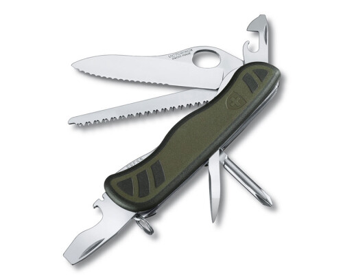 Kapesní vojenský nůž Victorinox Soldier, zelená-černá, 111mm Victorinox0.8461.MWCH