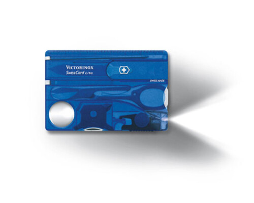 Kapesní nůž Victorinox SwissCard Lite, modrý transparent Victorinox0.7322.T2