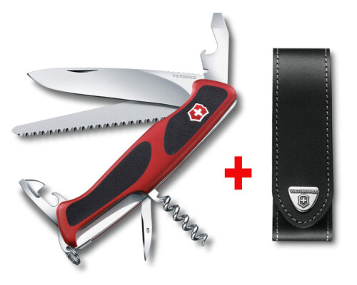 Kapesní nůž Victorinox RangerGrip 130mm + kožené pouzdro Victorinox0.9563.MC-4.0505.L