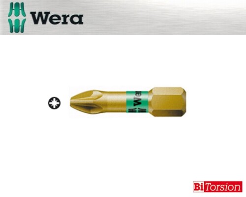 bit WERA 855/1 BTH, 1/4", 25mm, Bi-TORSION, PZ2 WeraW056712