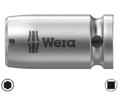 Rázový adaptér redukce Wera 780 A, čtyřhran 1/4" - bit 1/4" WeraW042605