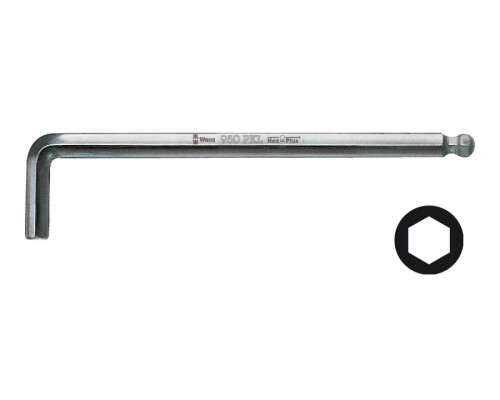 Klíč Inbus Wera 950 chromovaný Hex-Plus s kuličkou, 1,5mm WeraW022050